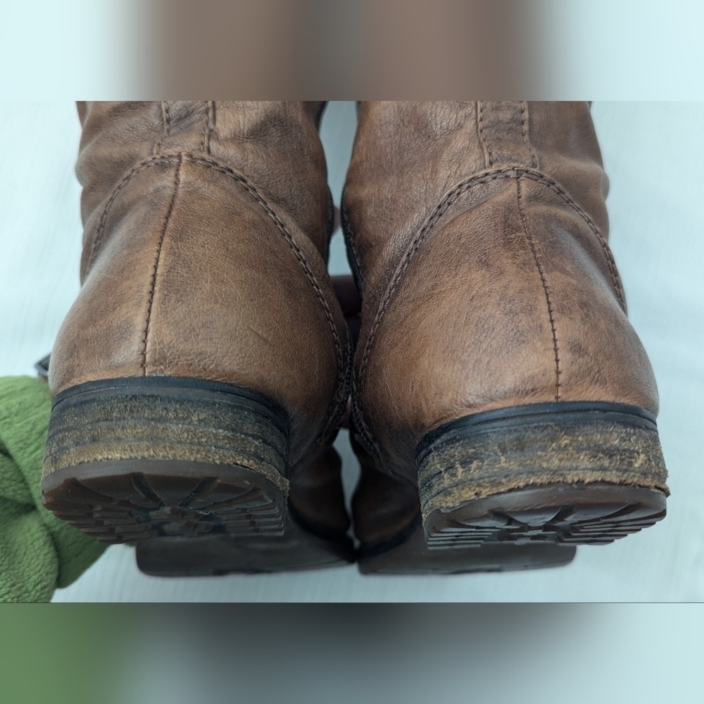 Steve Madden Miidori Leather Buckles Tall Boots Size 7M - Picture 10 of 15